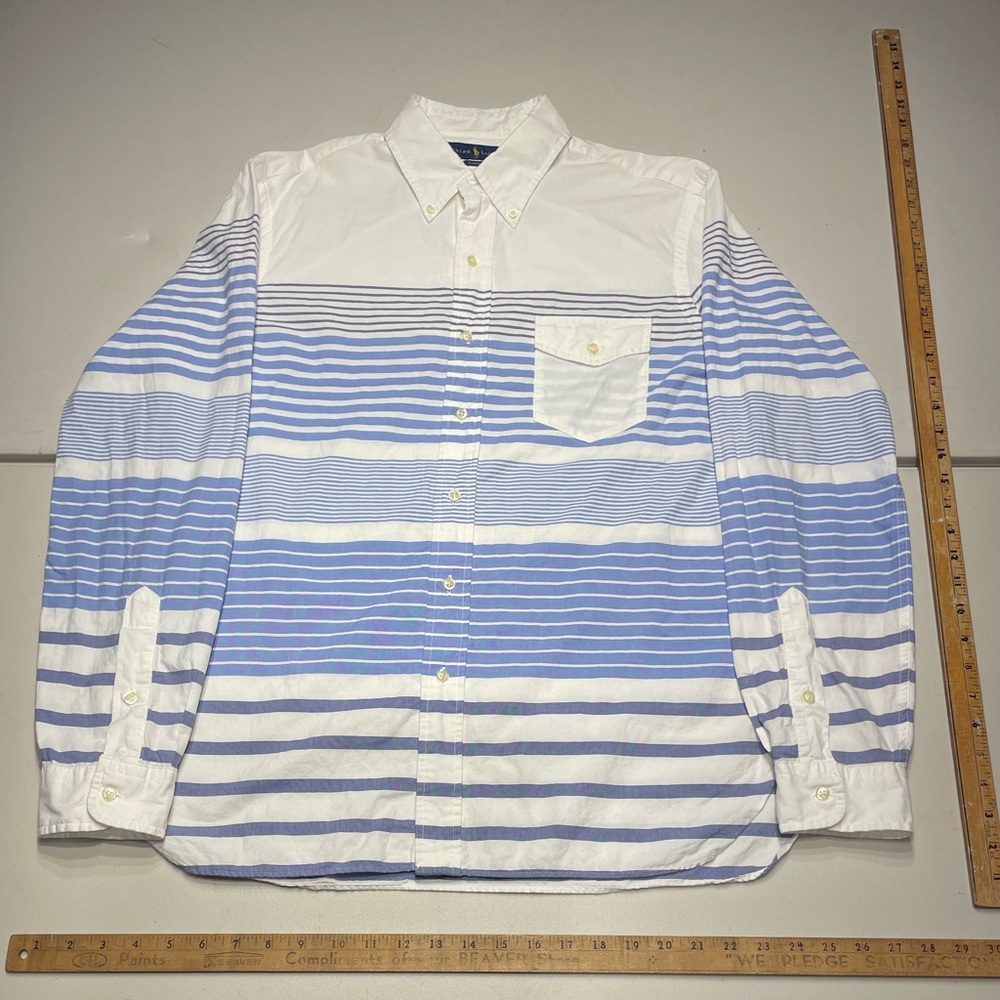 Polo Ralph Lauren Large Classic Fit "No-Tuck" Oxford Cloth Button Down Shirt
